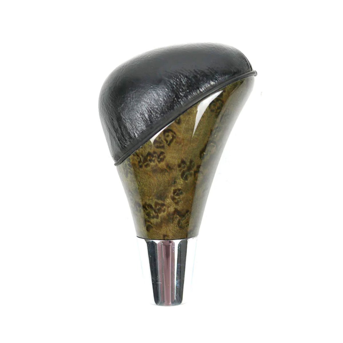 Mercedes-Benz W210 Gear Shift Knob - Omac - Bajonet-Birdeye-w/Leather - '96-'03 Mercedes-Benz W210 Gear Shift Knob - Omac - Bajonet-Birdeye-w/Leather - '96-'03